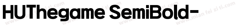 HUThegame SemiBold字体转换
